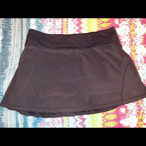 Lululemon Pace Rival Skirt Size 6 Black - Picture 2 of 4